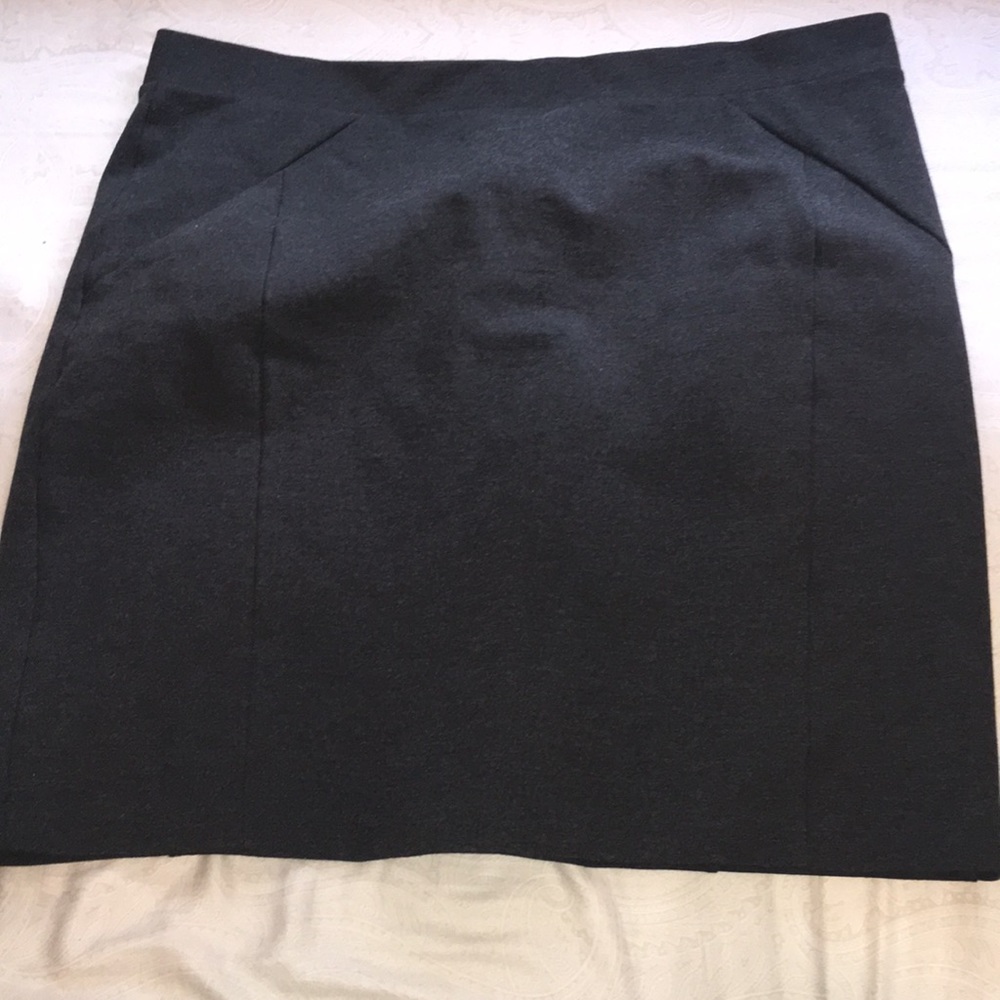 Grey, pencil skirt